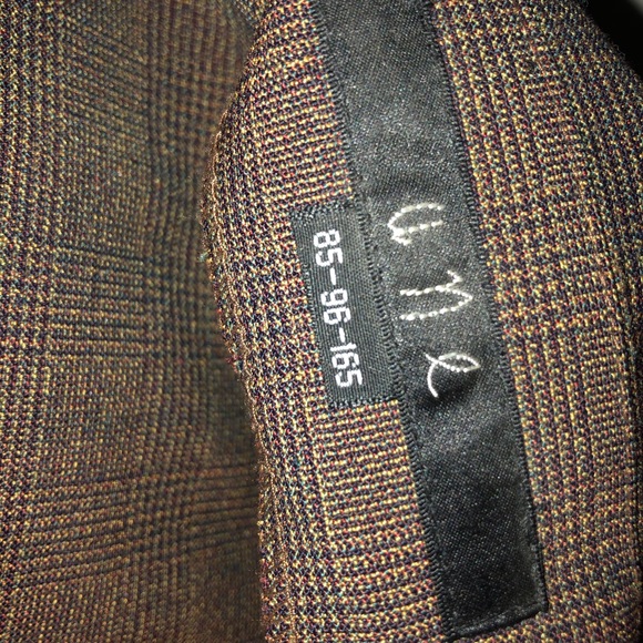 une] Brown Classic Plaid Wool Strapless Sexy Elegance Bodycon Strapless Dress - Picture 7 of 12